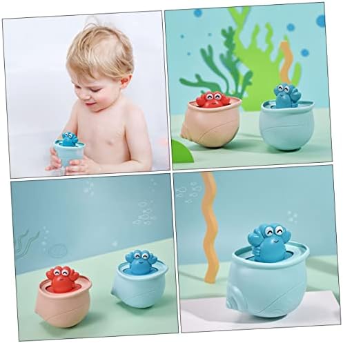 Toyvian Megszórjuk Remete Baba Kisgyermek Játékok Fürdő Játék, Kék Játék Fürdőkádban Spriccelő Játékok, Baba Fürdő Játékok, Gyerekeknek, Baba