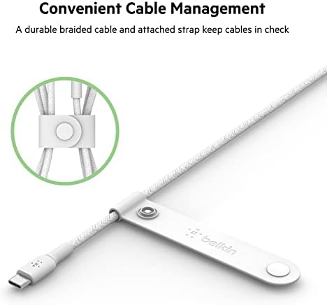 Belkin Hálózati Vezeték nélküli Töltő Pad - iPhone Töltő - MagSafe Töltő iPhone 14, iPhone 13, iPhone 12 - USB-C Töltő 6.6' Cable
