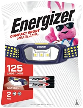 Energizer LED Fényszóró Zseblámpa, Szuper Fényes, Kompakt Sport Fej Lámpa, Tökéletes Futás, Fényszóró,Tartalmazza az Elemeket