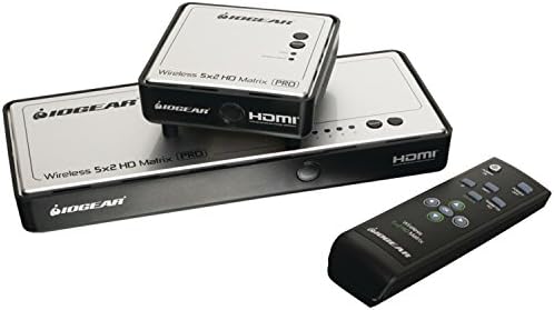 IOGEAR Hosszú távú Vezeték nélküli HDMI Matrix a Multicast, fekete, egy méret