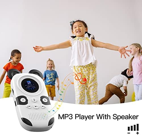 RUIZU 16 gb-os MP3-Lejátszó Gyerekeknek, Cuki Panda Hordozható zenelejátszó MP3, Gyermek, MP3 Lejátszó, Bluetooth 5.0, Hangszóró, FM Rádió,