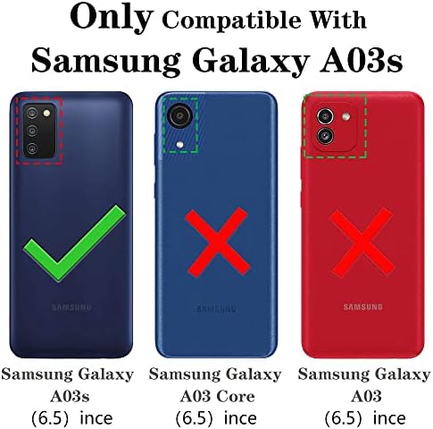 Yiakeng Samsung A03S Esetben Galaxy A03S Esetben, a HD kijelző Védő fólia, Katonai Védelmi Esetekben a Gyűrű a Samsung Galaxy A03S