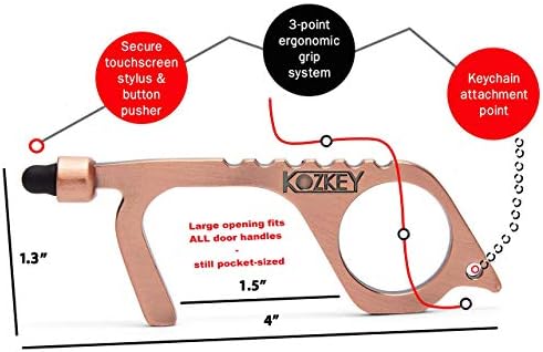 Nagy Ergonomikus Érintés Kulcs Biztonságos Stylus Prémium Ajándék Doboz - No Touch Ajtó Nyitó Eszköz minden Kilincsek - Érintés