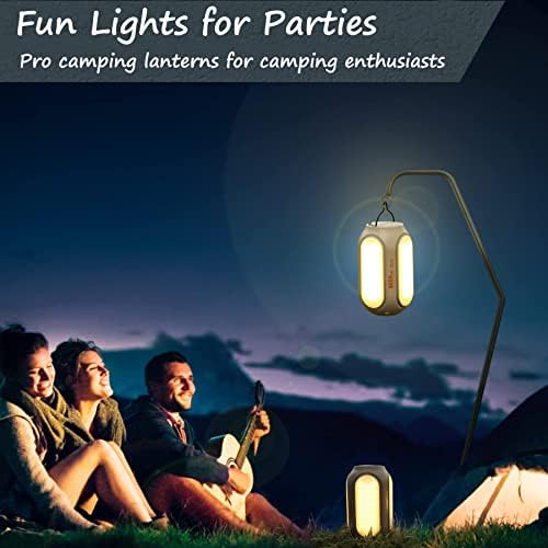 Gmaxty Hordozható LED Lámpa Lámpa&Power Bank 8000mAh ,Kemping Lámpa, 3 Fény Mód, USB Sátor Lámpák Lámpa Lámpa Áramszünet, Hurrikán,