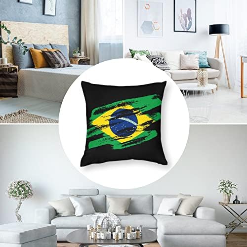 Veterán Brazil Zászló Tér párnahuzat Poliészter Párna, Takaró Párnát, takarót Kanapé Dekoráció