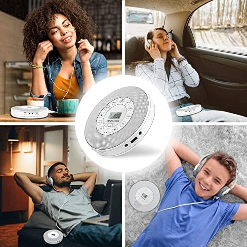 Az újratölthető Hordozható Bluetooth CD Lejátszó,Lukasa CD Lejátszó, Hordozható,Kompakt Zenei CD Lejátszó az Autó/Utazás, Otthoni Audió Boombox