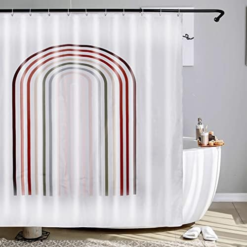 Amusjude zuhanyfüggöny - Vízálló Poliészter Zuhanyzó Függöny Fürdőszoba，72 x 72 inch Divat Egyszerű Fürdőszobában Zuhanyzó