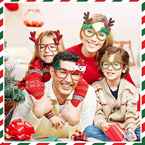 Jerify 40 Db Karácsonyi Szemüveg Csillogó Karácsonyi Party Szívességet Szemüveg Keretek, a Gyerekek, Felnőttek, Ajándékok,