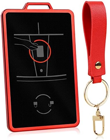 ONKENTET 2DB Kulcs-Kártya Tartóját Esetben Kompatibilis a Tesla Modell 3 Modell Y 2017-2023 Tartozékok PU Bőr Kulcstartó Protector Ház Kulcsait