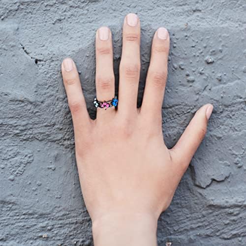 Női Gyűrű Női Gyűrű Divat Vintage Gyönyörű Virág Gyűrű Opál Cirkon Eljegyzési Gyűrűt Nők Esküvői Gyűrű, Ékszerek, Ajándékok