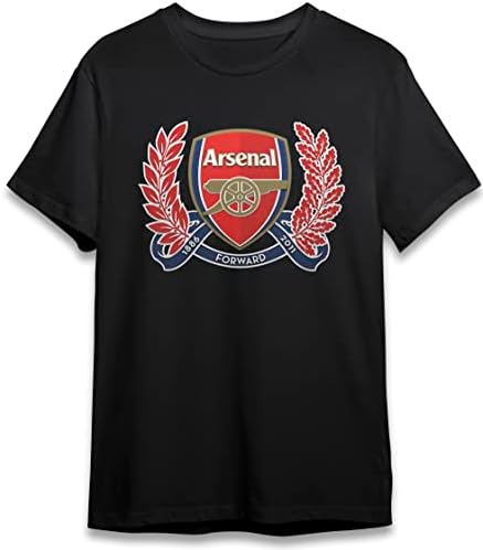 Az Arsenal F. C., Férfi Ing, Rövid Ujjú Pólók, Kreatív Nyomtatott, Pamut Felsők Felnőtt Póló Fekete