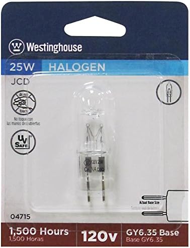 A Westinghouse Világítás 04715 25-watt T4 JCD Halogén Izzó