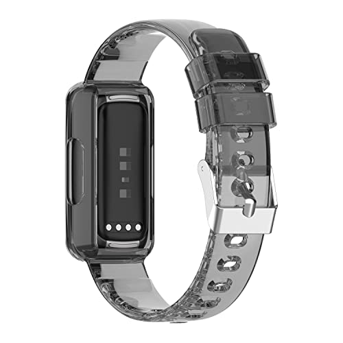 eiEuuk Átlátszó Watchband Kompatibilis Fitbit Luxe/SE/inspire/inspire2/inspire HR/Ace2/Ace3 a Nők a Férfiak Tiszta Karszalag