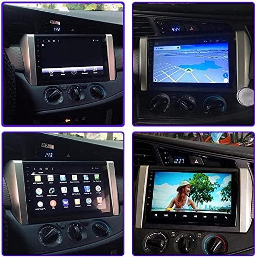Autoradio GPS-Navigáció-Multimédia Lejátszó T. oyota Innova 2015-2018, 2.5 D 9 Inches Teljes Érintőképernyős/Android 8.1 Dupla-DIN/Tükör-Link/FM/Bluetooth