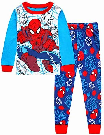 N ' aix Spiderman gyerek Pizsama Szett 2-7T Pamut PIZSAMA Hálóruházat Kis Fiúk Gyerek Pizsama