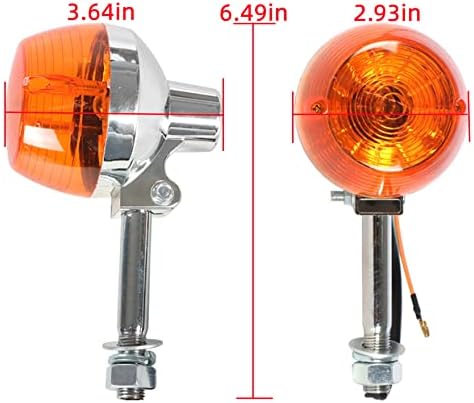 waltyotur 2 db LED lámpa Lámpát Jelző világít, 12mm Bolt Motoros Fények