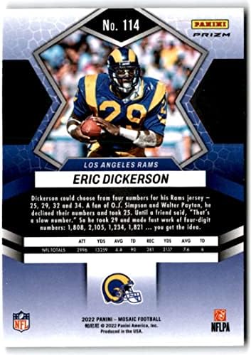 2022 Panini Mozaik Mozaik Zöld 114 Eric Dickerson Los Angeles Rams NFL Labdarúgó-Trading Card