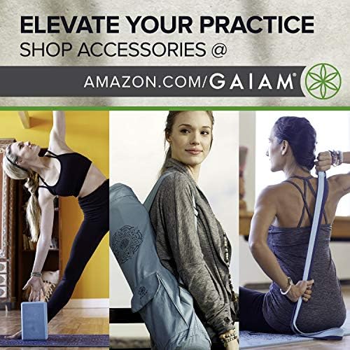 Gaiam Nyomtatás Jóga Szőnyeg, Csúszásmentes Gyakorlat & Fitness Szőnyeg Minden Típusú Jóga, Pilates & Emelet Gyakorlatok