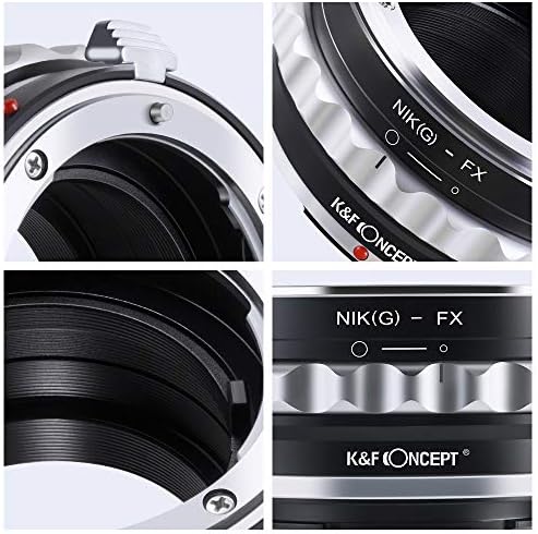 A K&F Koncepció Kamera Objektív Adapter Gyűrű Kompatibilis AI G AF-S Mount Objektív Fuji FX X-Pro1 XT4 X-M1-es X-A1 X-E1 Adapter