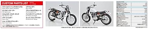 Aoshima Bunka Kyozai 1/12 A Bike Sorozat Yamaha 1JR SR400S Limited Edition 1995 Műanyag Modell, Egyedi Alkatrészek, Öntött Szín 56