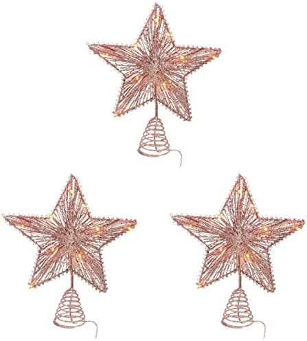 3 db karácsonyfa Dekoráció Csillag Alakú Fa Fény Xmas lakberendezés Fél Kínálat