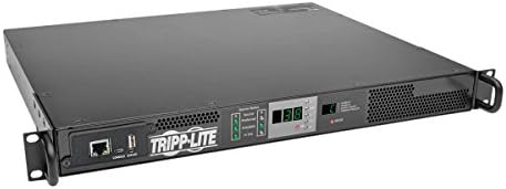 Tripp Lite 3.3/3.8 kW egyfázisú 208/240V ATS/Felügyelt PDU a LX Platform Felület, L6-20R Outlet, 2 L6-20P Bemenet, 1U Rack-Mount (PDUMNH20HVAT)