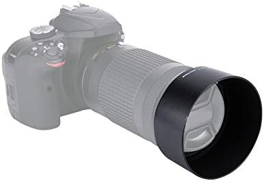 JJC HB-77 Reverzibilis Dedikált napellenző Árnyékban Nikon AF-P DX Nikkor 70-300mm f/4.5-6.3 G ED VR Nikon AF-P DX Nikkor 70-300mm