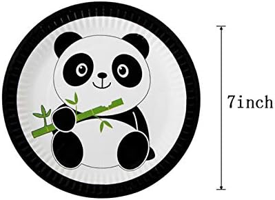 Panda Baba Témájú Party Kellékek Meghatározott Eldobható Tányérok - Panda Baba Torta, Tányérok, Szalvéták Panda Baba Szülinapi Parti Dekoráció,