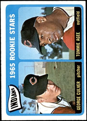1965 O-Pee-Chee 166 Indiánok Újoncok Tommie Agee/George Culver Cleveland indians (Baseball Kártya) EX/MT Indiánok