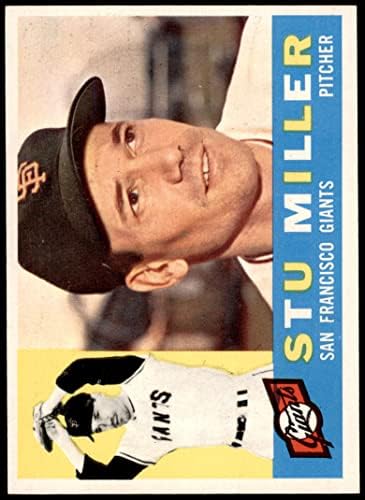 1960 Topps 378 Stu Miller San Francisco Giants (Baseball Kártya) VG/EX Óriások