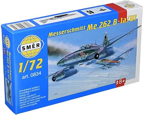 Semar SMC72834 1/72 második VILÁGHÁBORÚ német légierő Messerschmitt Me262B-1a/U1 Este Harci Repülőgép Műanyag Modell
