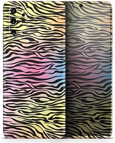 Design Skinz Szivárvány Színű Vector Fekete Zebra Védő Vinyl Matrica Lezárja a Bőr Cover Kompatibilis A Samsung Galaxy S20 (Képernyő Trim