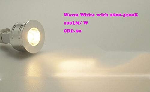 MR11 LED Izzók 1W MR11 GU5.3 Bi-Pin-Bázis LED 1W(12V 10W Halogén Csere) Meleg Fehér 3000K LED fényszóró Izzó Tájkép Akcentussal