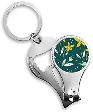 Sárga Zöld Fehér Virágos Növény Köröm Zimankó Gyűrű Kulcstartó Sörnyitó Clipper