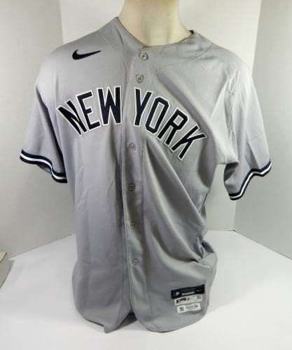 2021 New York Yankees Sal Romano 68 Játék Kiadott Pos Használt Szürke Jersey-16 P 7 - Játék Használt MLB Mezek