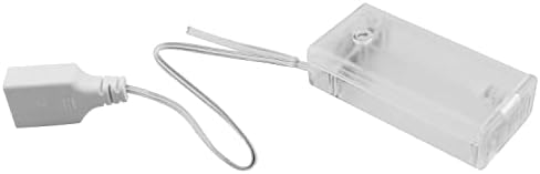 DGZZI Akkumulátor Esetben USB-Női Aljzat 2 AA Tiszta Akkumulátor Doboz tartó ON-Off Kapcsoló