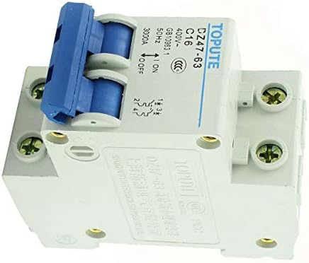 Aexit DZ47-63 C16-Megszakítók, Betölteni Központok & Biztosíték AC 400V 16A 2P Túlterhelés-Védelme Miniatűr Megszakító Panelek Circuit Breaker