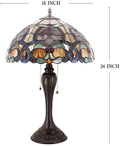 Tiffany Lámpa Sorozat SAStained Üveg Stílus Lámpaernyő Dekoratív Nappali, Hálószoba