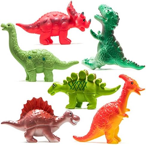 Prextex Dinoszaurusz Baba Fürdő Játékok 6 darabos Készlet a Baba, Kisgyermek Kád Vizet Spriccel a Dinoszaurusz Játékok Party kellék