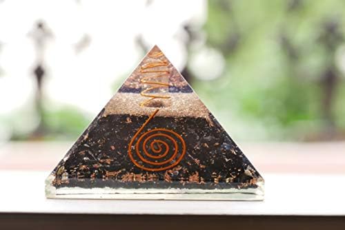 ZAICUS Fekete Turmalin Piramis - Gyógyító Kristály Orgon Piramis - Természetes Drágakő - Feng Shui - Aura Tisztító - Jólét - Reiki Kristályok