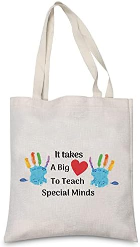 LEVLO Tanárok Elismerését Tote Bags Tart Egy Nagy Szív Tanítani Különleges Gyerekek Bevásárló Táskák Pedagógus Nap