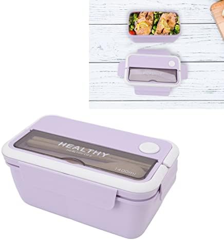 Jaxenor Nagy Kapacitású Hordozható Bento Box Osztó, Mikrohullámú sütő Biztonságos Japán Ebéd Konténer a Tanulók vagy Irodai Használatra - 1400ml