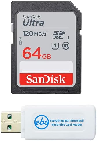 SanDisk 64GB SDXC SD Ultra Memóriakártya Működik a Nikon Coolpix A900, A100, P1000, W100, W300, B700 Digitális Fényképezőgép (SDSDUN4-064G-GN6IN)
