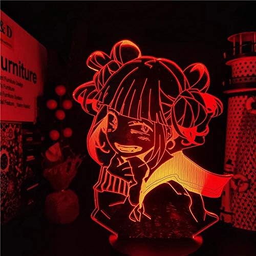 VDIPK Éjszakai Fény 3D-s LED Lámpa A Himiko Tóga Anime LÁMPA Boku nem Hős Academia Kereszt A Test Night Lights Hálószoba Karácsonyi