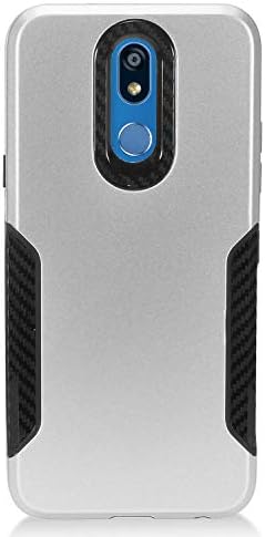 Z-GEN - LG K40 LM-X420, LG Solo LTE L423DL - Hibrid Telefon Esetében + Edzett Üveg képernyővédő fólia - CF1 Ezüst