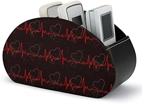 Cardiograms Szívverés TV Távirányító tartó, Tároló, Rendszerező Doboz 5 Rekesz, Home Office Asztali