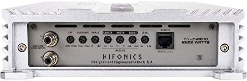 Hifonics BG-2500.1 D Brutus Gamma Monoblokk Super D Osztály 2500 Watt Car Audio hangrendszer Mélysugárzó Hangszóró Erősítő-Erősítő