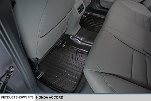 SMARTLINER Egyéni Alkalmas Szőnyegek 2 Sor Bélés Szett Fekete 2013-2017 Honda Accord Sedan Csak