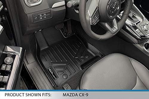SMARTLINER Egyéni Alkalmas Szőnyegek 1. Sor Bélés Szett Fekete -2021 Mazda CX-9