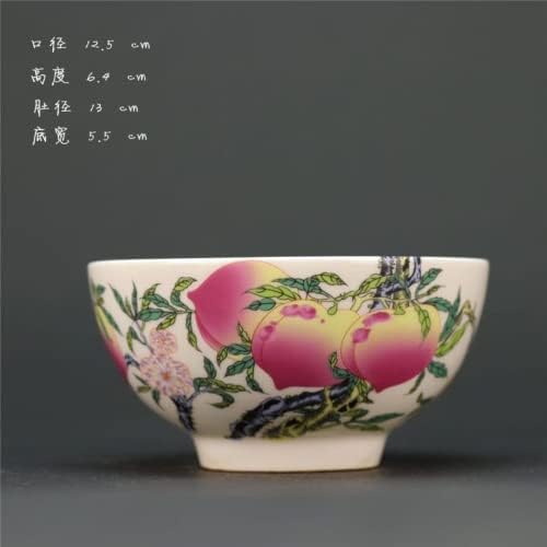 XIALON 12.8 cm 5.04 a Qing Qianlong Pasztell Kilenc Barack Tál Antik Porcelán Tanulmány Klasszikus Dekoráció Antik Gyűjtemény